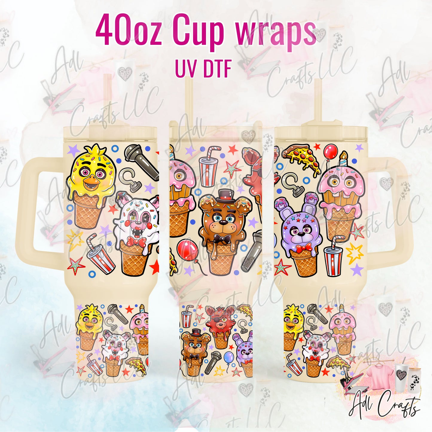Friday Ice cream UVDTF WRAPS 40 oz