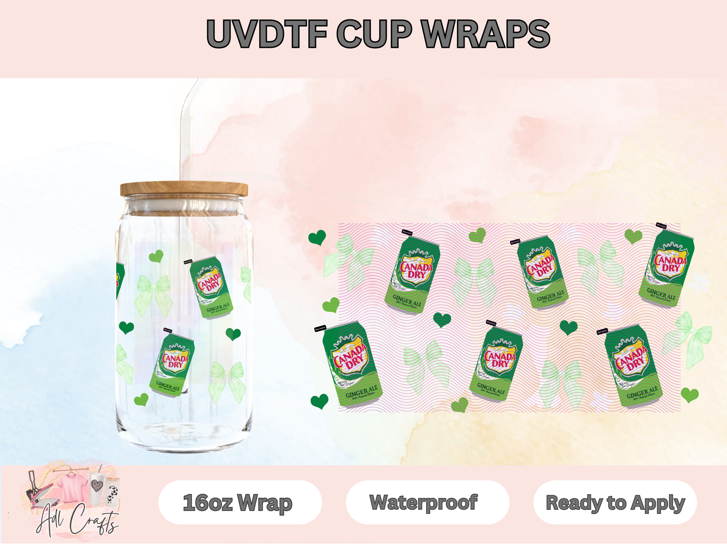 Ginger Ale UVDTF WRAPS