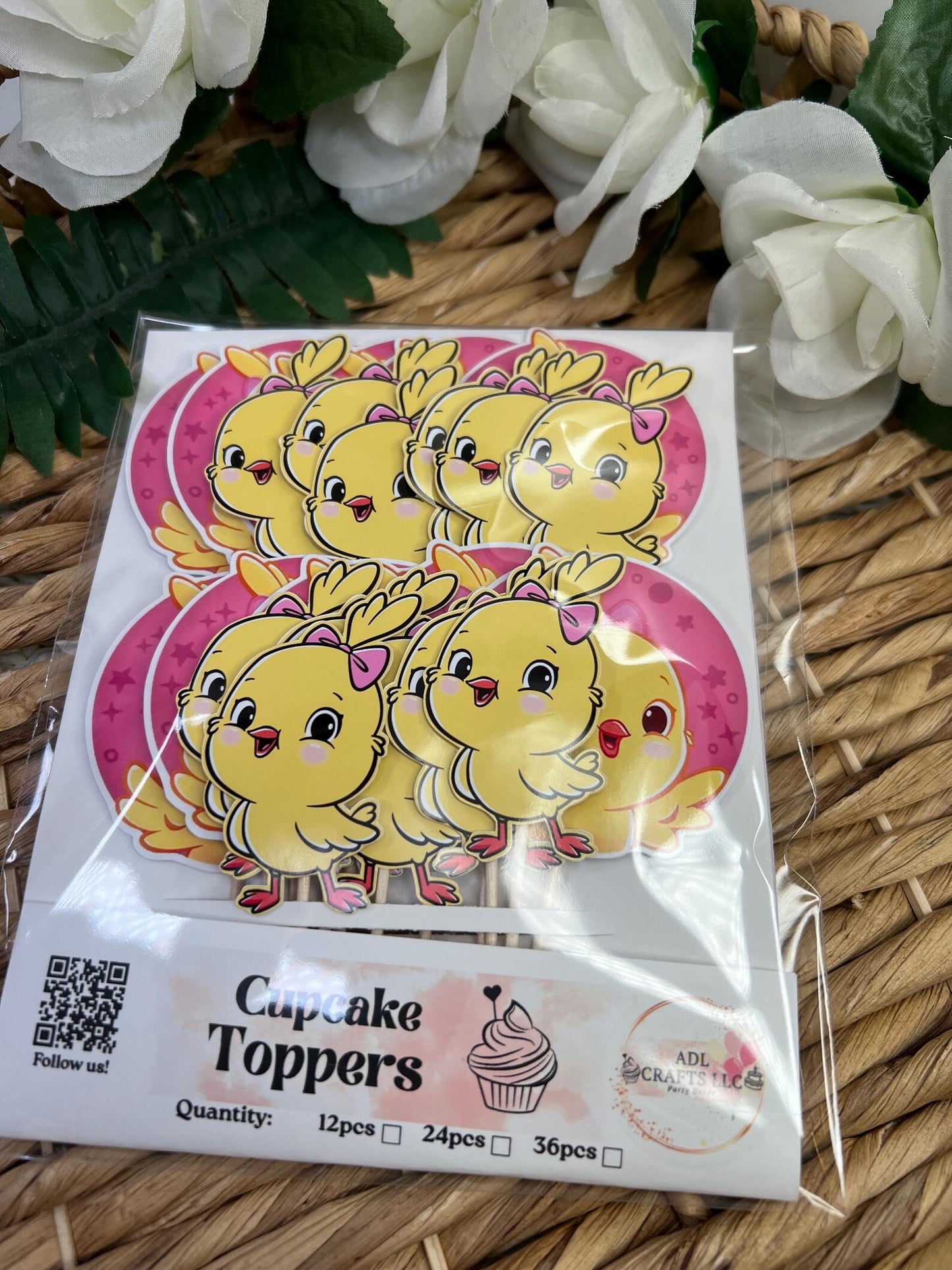Cantico Pink Cupcake Toppers