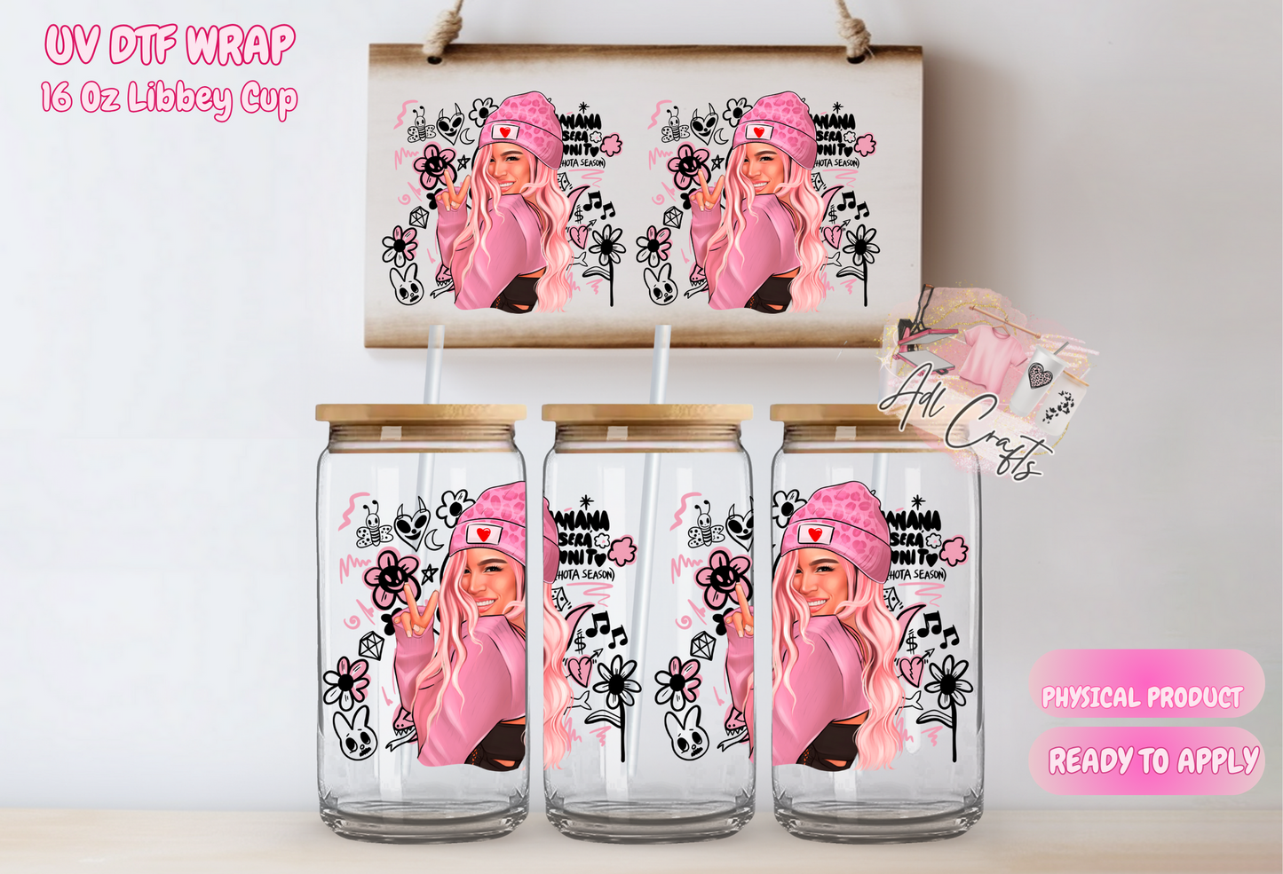 #265 Karol G UVDTF WRAPS