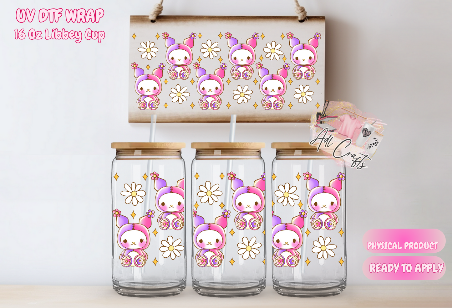 #259 Retro Bunny UVDTF WRAPS (Copy)