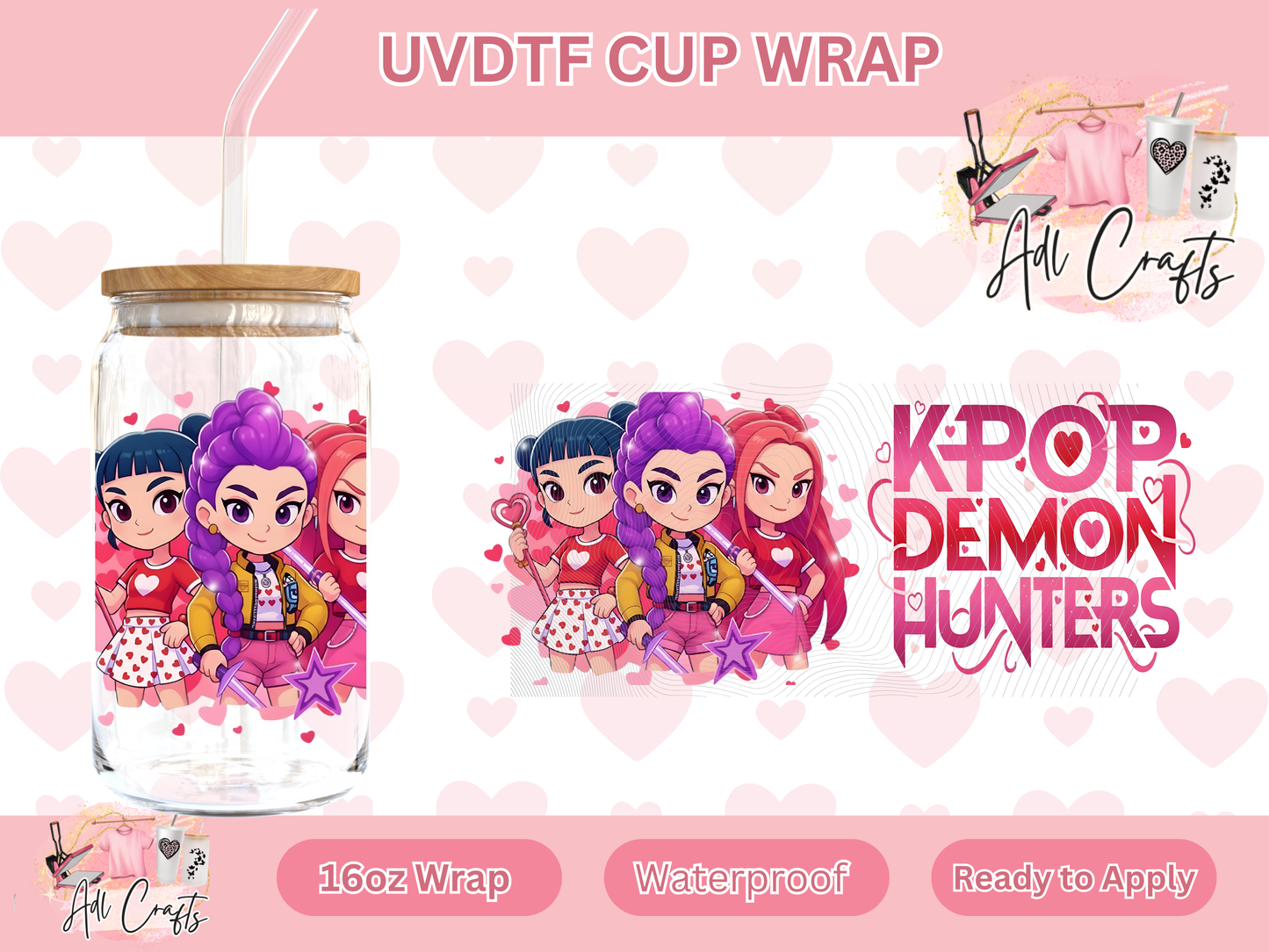 K-pop Hunters UVDTF WRAPS Valentines