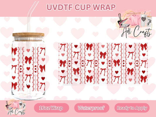 Laces bows Hearts colorful UVDTF WRAPS Valentines