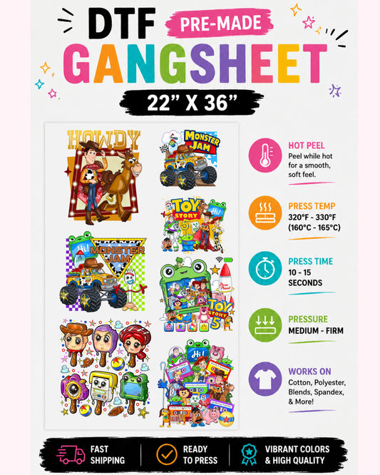 Toy 5 Pre-Made Gangsheet