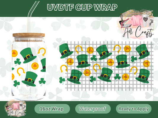 Gold and hats St. Patrick’s UVDTF WRAPS