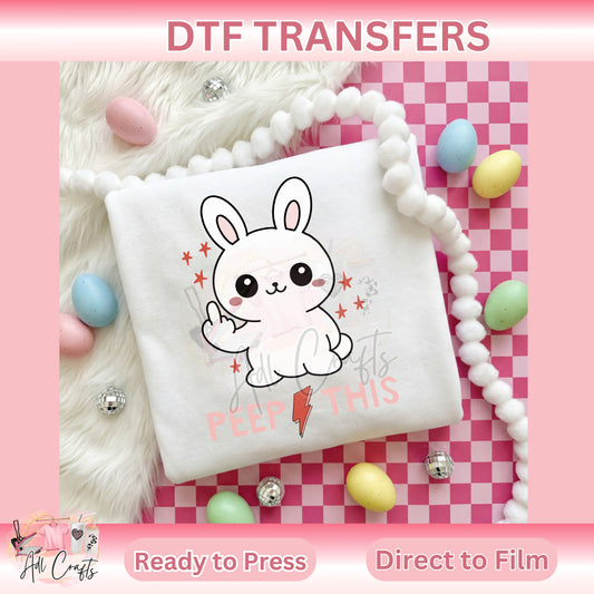 Peep This Easter DTF Transfer