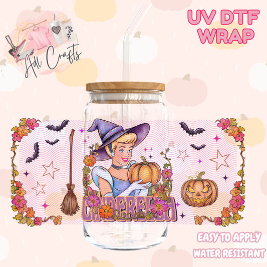 Princess Cinderella spooky Halloween Cup wrap