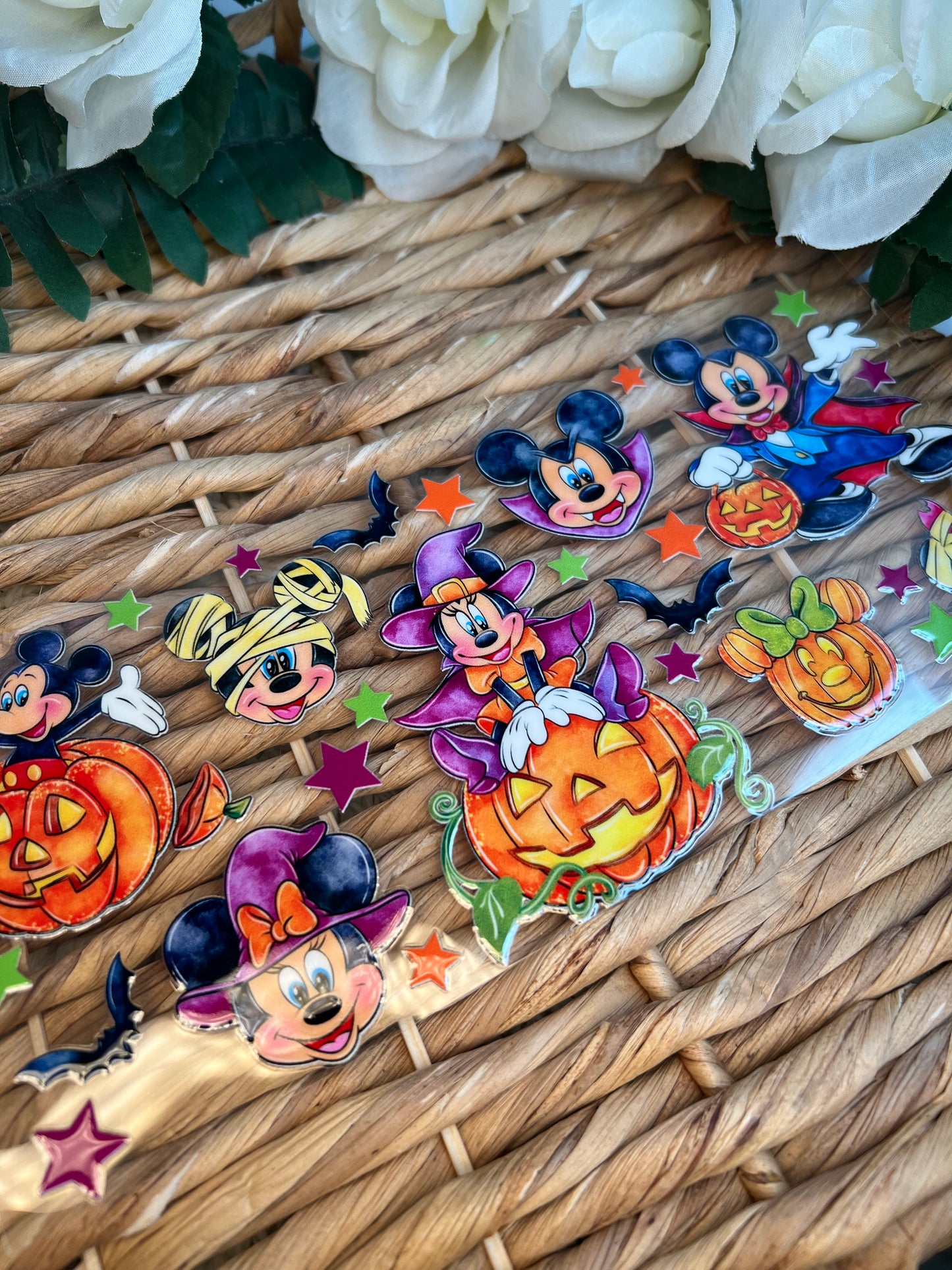 Mouse spooky watercolor Halloween Cup wrap