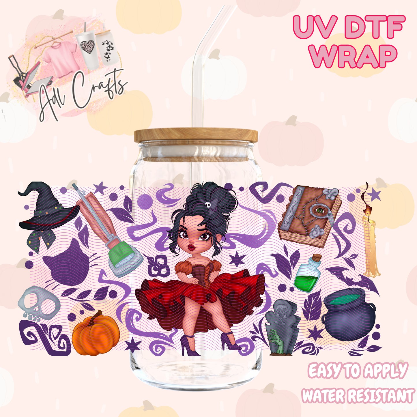 Evil step mother  Halloween Cup wrap