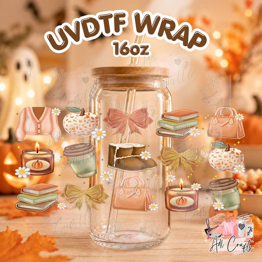 fall weather Uvdtf Fall/Thanksgiving cup wrap