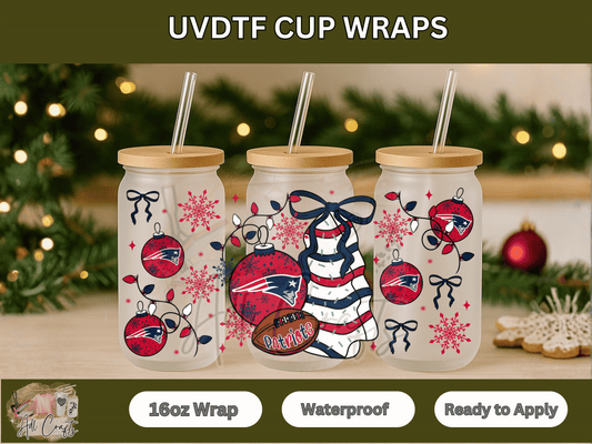 UVDTF WRAPS Christmas NFL Patriots