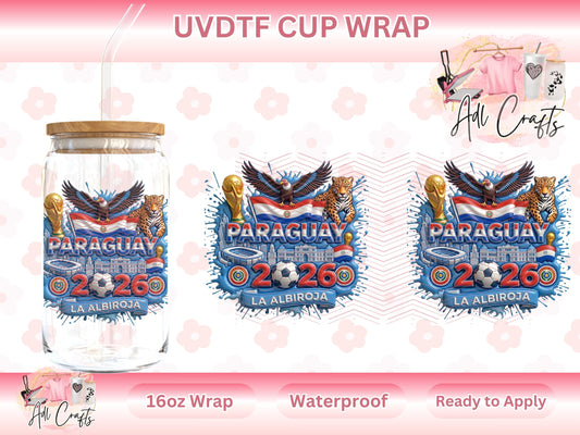 Paraguay Mundial World Cup UVDTF WRAPS