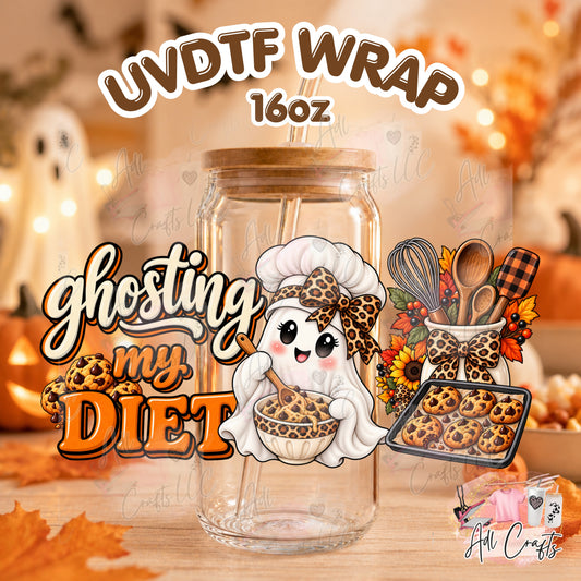 ghosting my diet little ghost Uvdtf Fall/Thanksgiving cup wrap