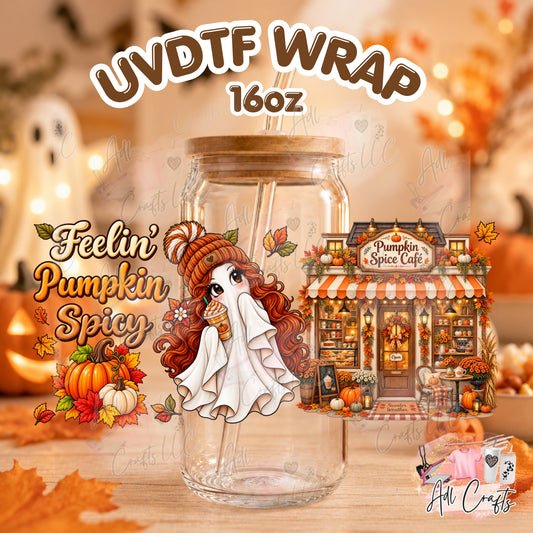Feeling pumkin spicy red hair Uvdtf Fall/Thanksgiving cup wrap
