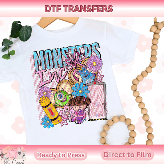 Boo Monster Kids DTF Transfer