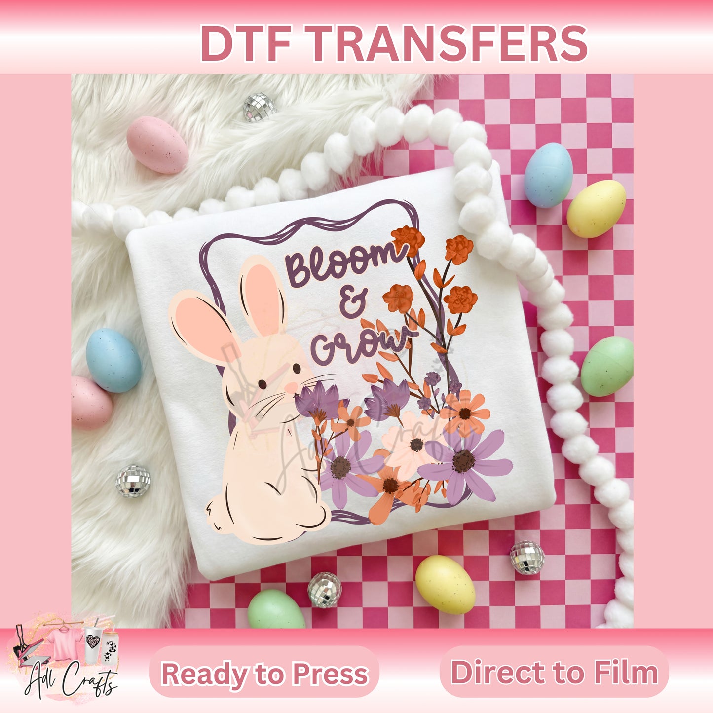 Bloom and Groom Easter DTF Transfer