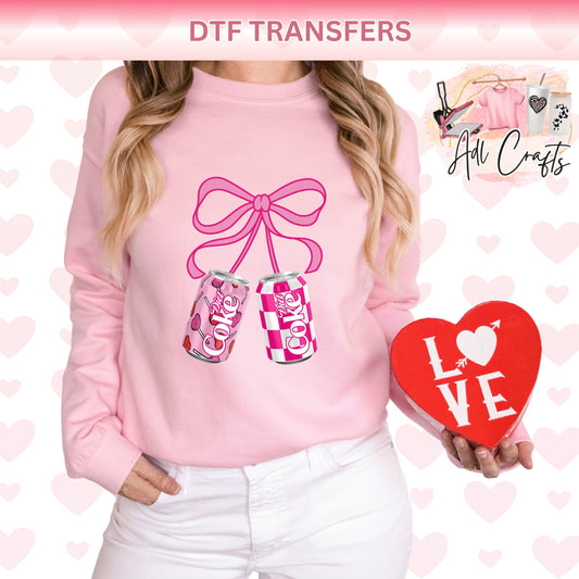 Diet Coke Valentines DTF Transfer