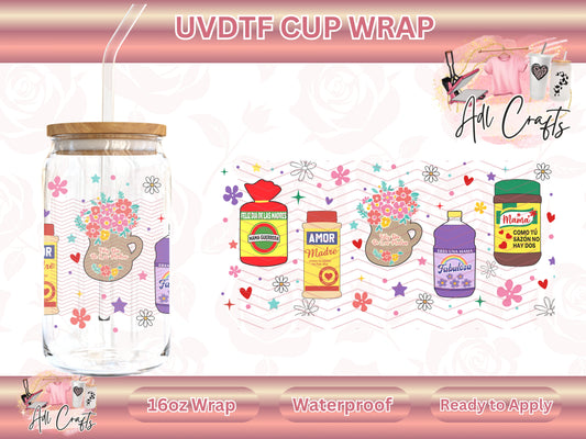 Madre Latina Mother's Day UVDTF WRAPS