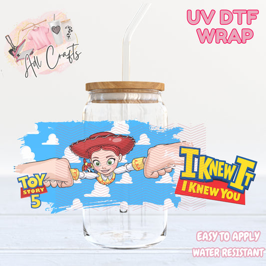 TS5 I knewnit Jessie UVDTF WRAPS Ready to apply