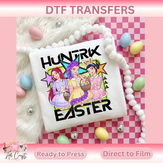 Huntrix Easter DTF Transfer
