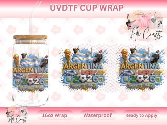 Argentina Mundial World Cup UVDTF WRAPS