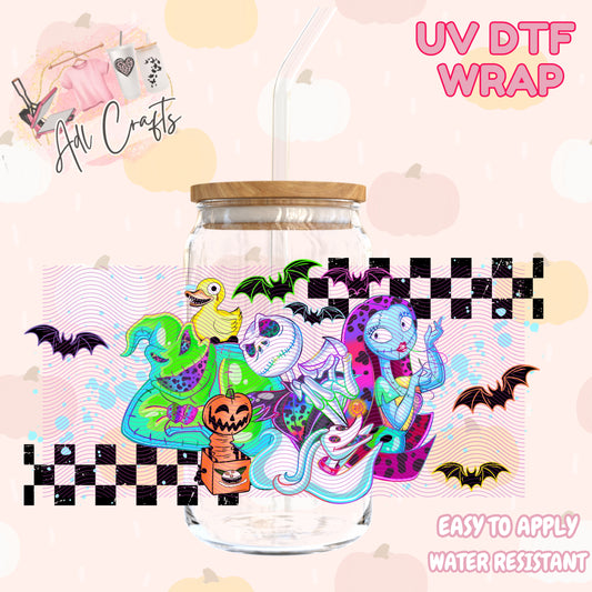 Jack the skeleton and friends Halloween Cup wrap