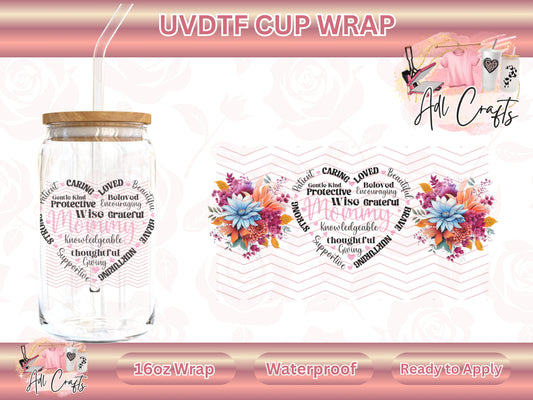 Mommy Heart Mother's Day UVDTF WRAPS