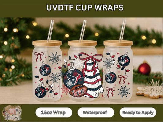 UVDTF WRAPS Christmas NFL Texans