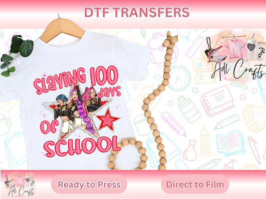 K-pop 100 Days Huntrxx DTF Transfer