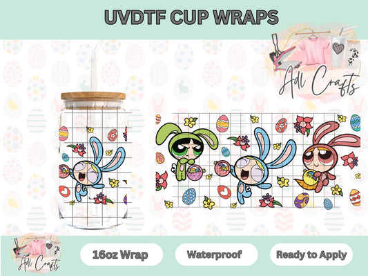 Power Girls Friends Easter UVDTF Cup Wrap