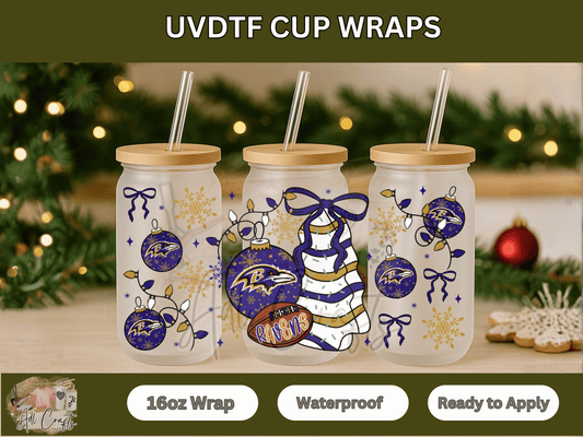 UVDTF WRAPS Christmas NFL Ravens