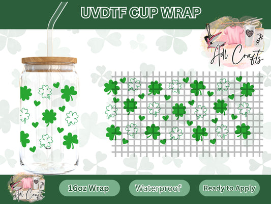 Clover leaves St. Patrick’s UVDTF WRAPS