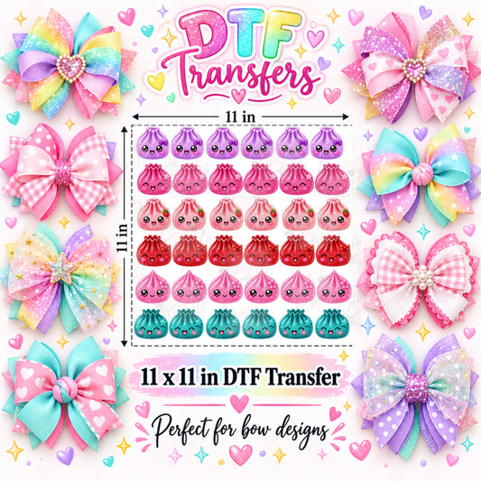 Dumplings DTF Bow Transfer