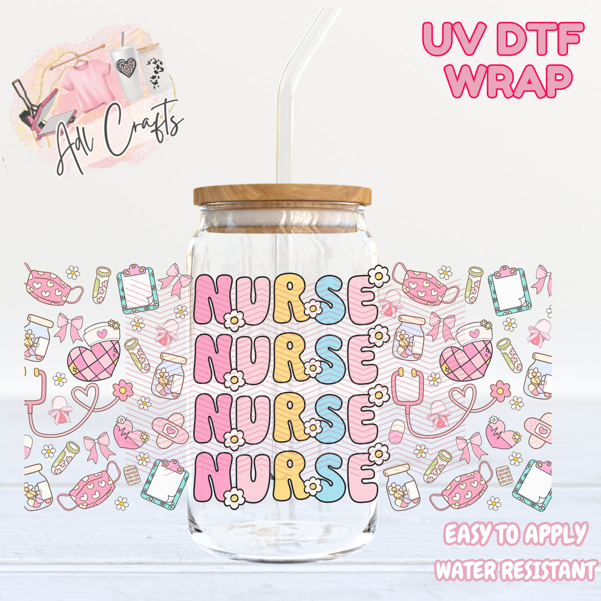 cute colors  UVDTF WRAPS Medical