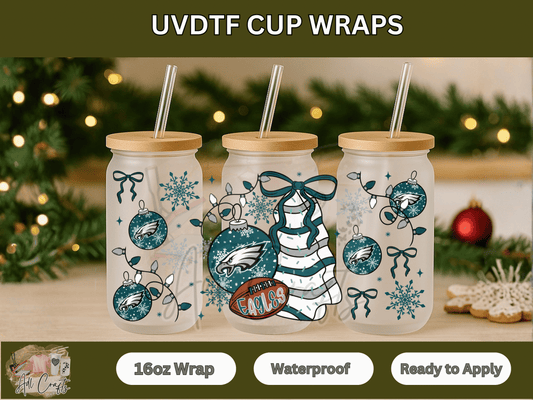 UVDTF WRAPS Christmas NFL Eagles