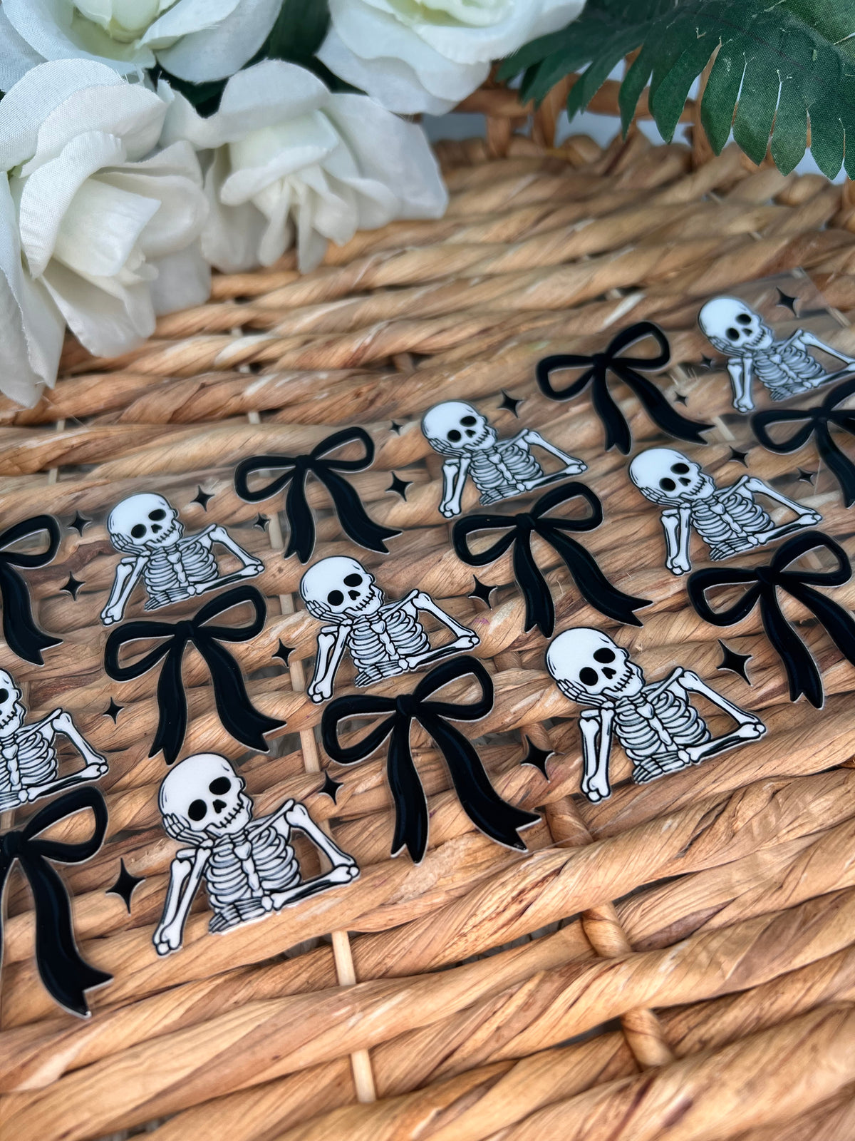 Skeleton halloween Cup wrap