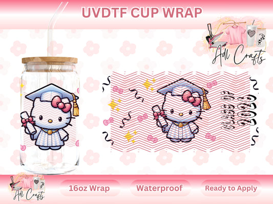 Kitty White Graduation 2026 UVDTF WRAPS