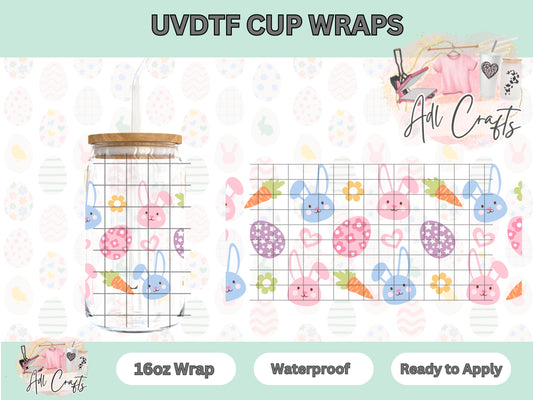 Bunny Egg Carrots Easter UVDTF Cup Wrap