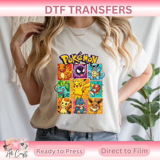 Poke Kids DTF TRANSFERS