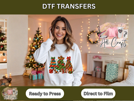 Crochet Mexican Trees Christmas DTF Transfer