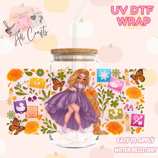 Princess Rapunzel Halloween Cup wrap