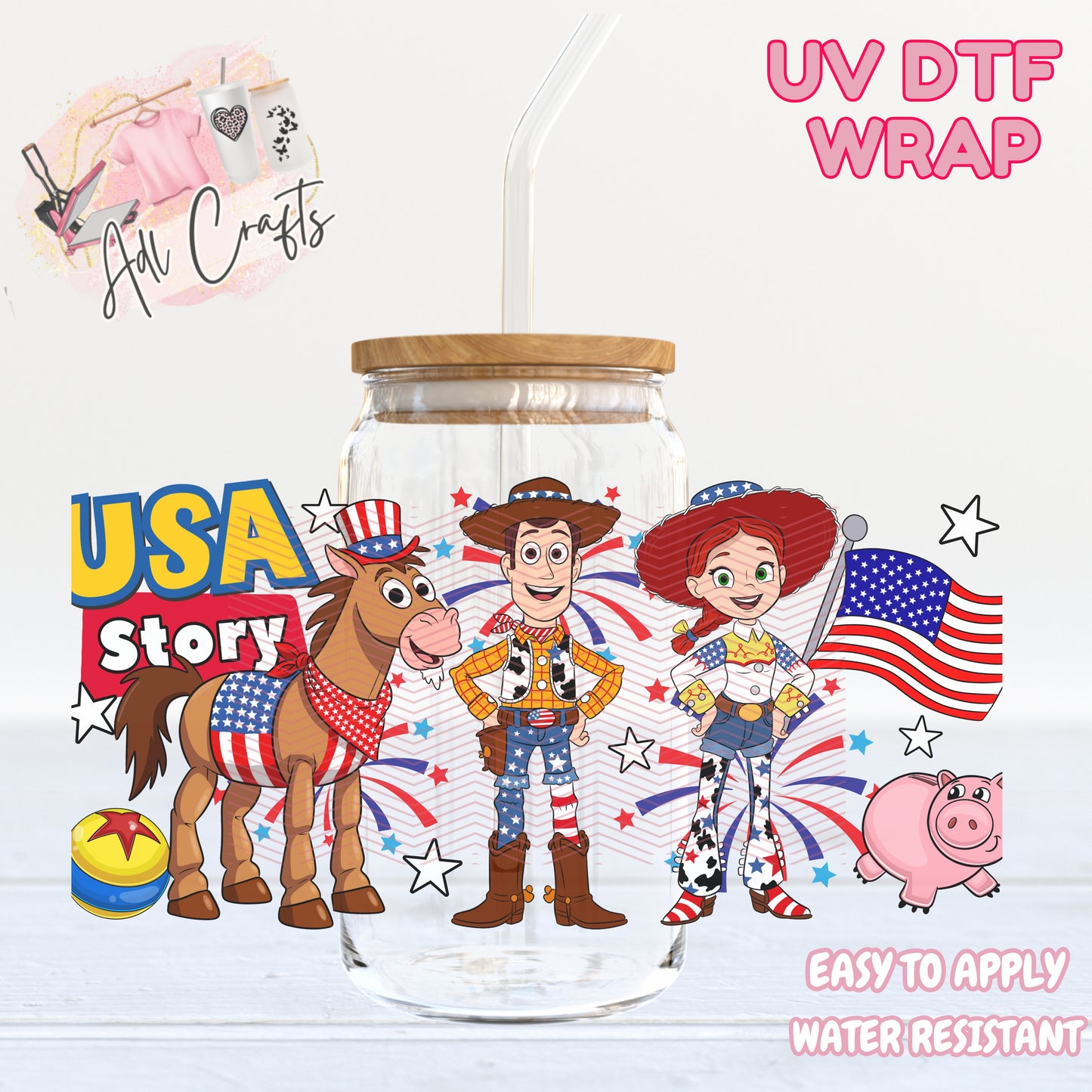 Toy 4th of July UVDTF WRAPS