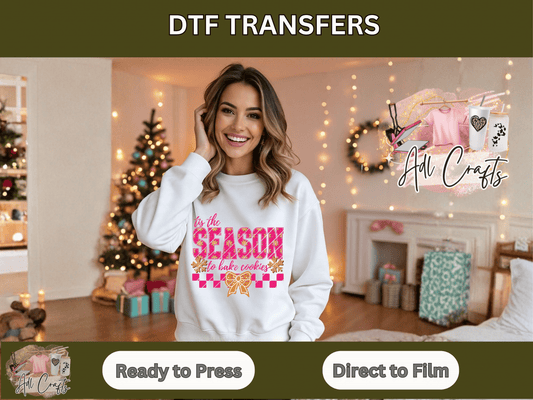 Pink the season Christmas DTF Transfer
