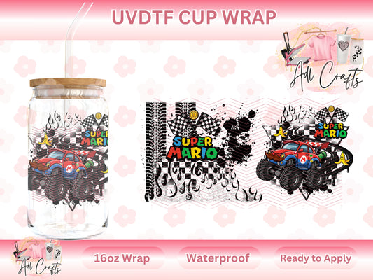 Truck Mario Red UVDTF WRAPS