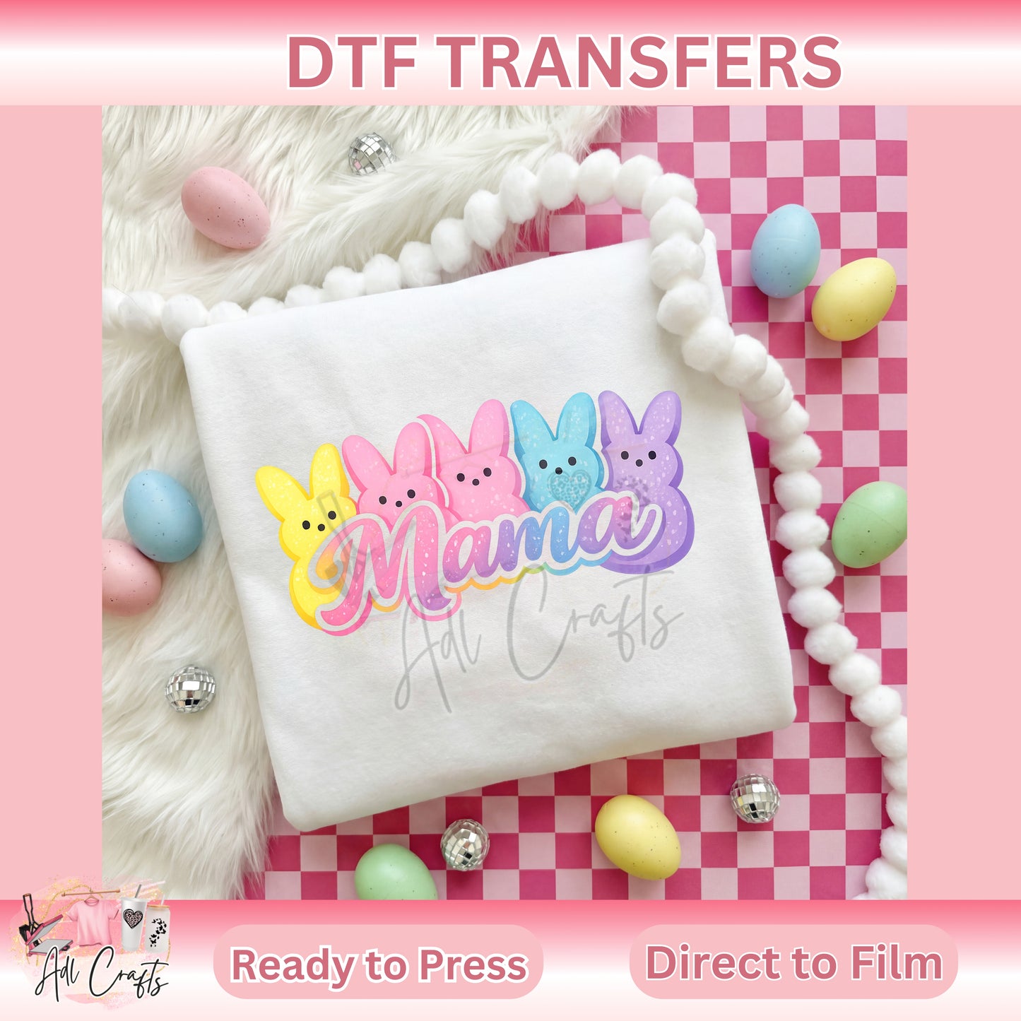 Mama Easter DTF Transfer