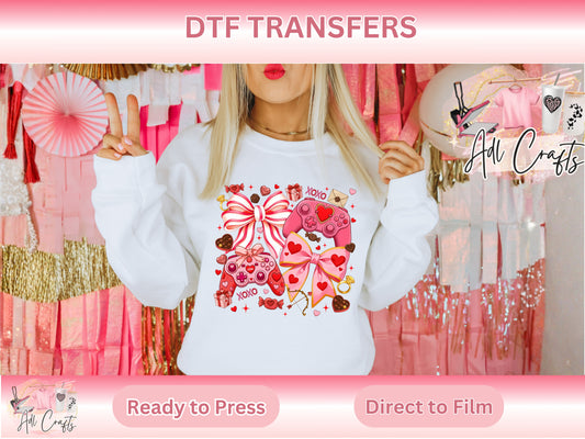 Gamer Valentines DTF Transfer
