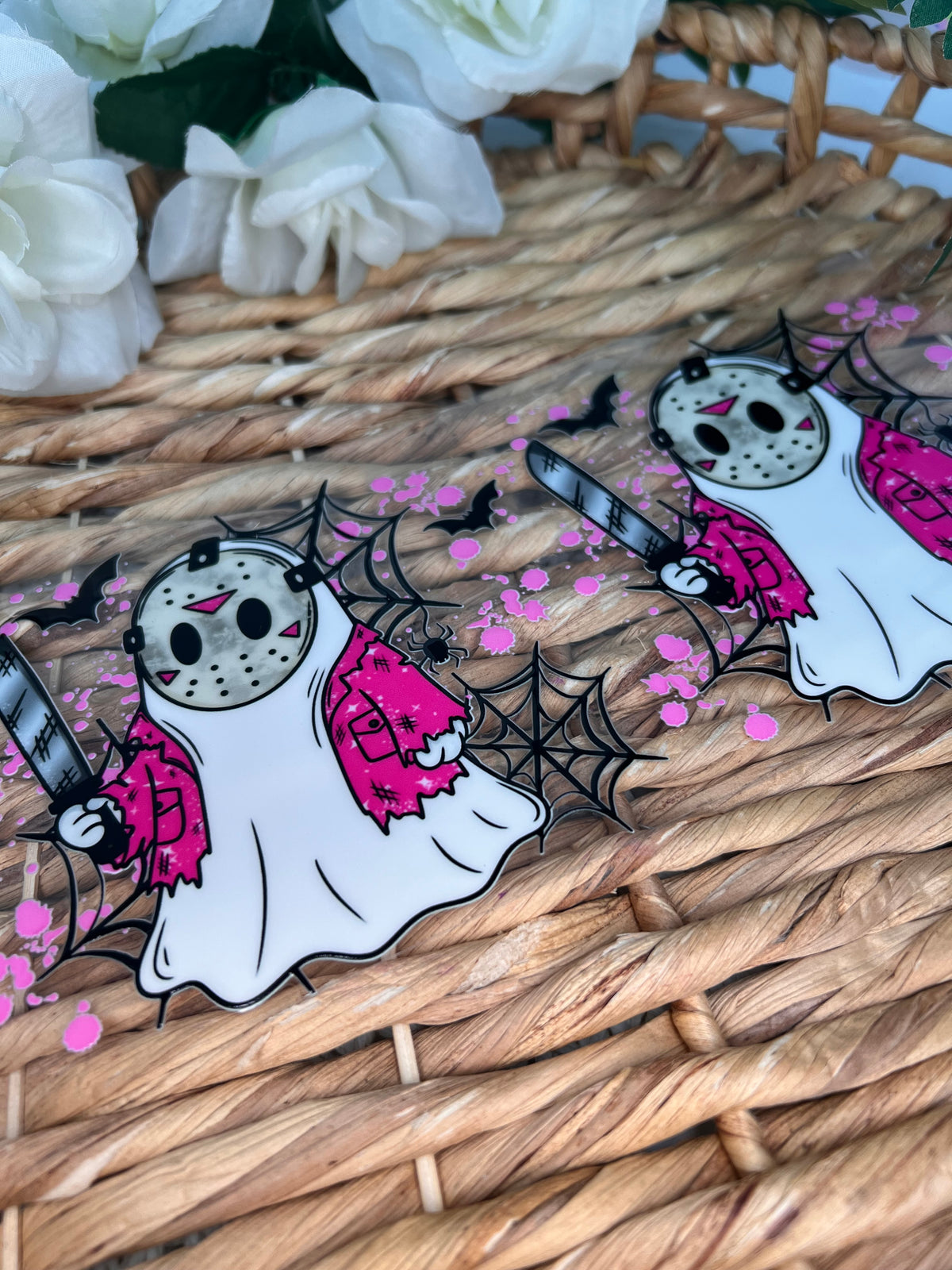 Killer ghost Halloween Cup wrap