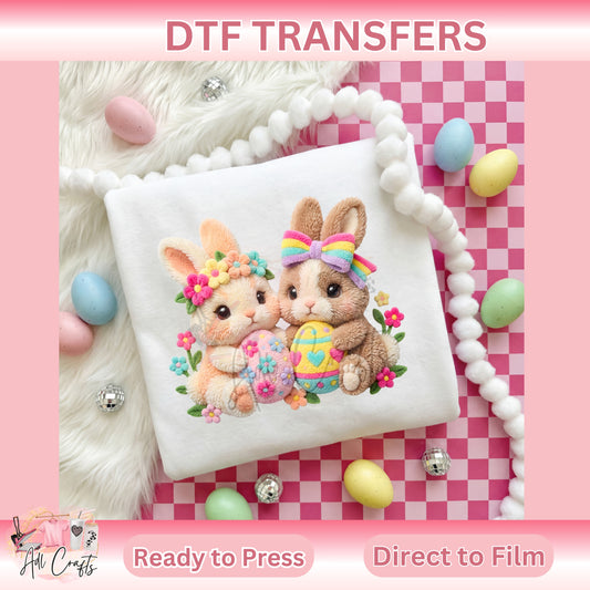 Friends Bunnies Bunny Easter DTF Transfer