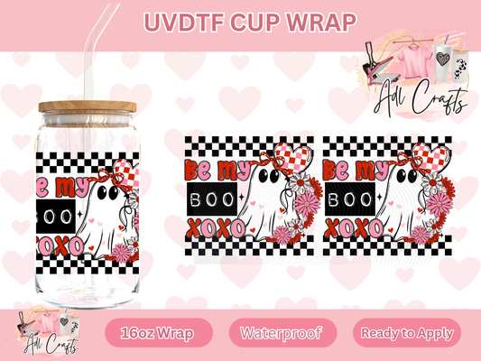 Retro Boo XOXO Valentines Day UVDTF WRAPS