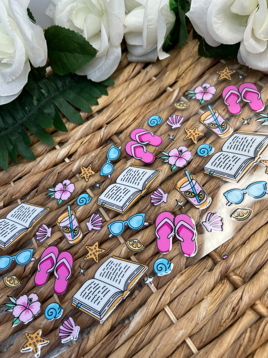 Books and Beach Summer/Spring UVDTF WRAPS